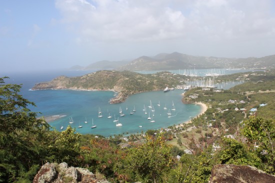 Panoramic views over English Harbour