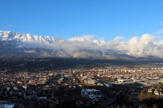 View over Innsbruck from the Bergisel