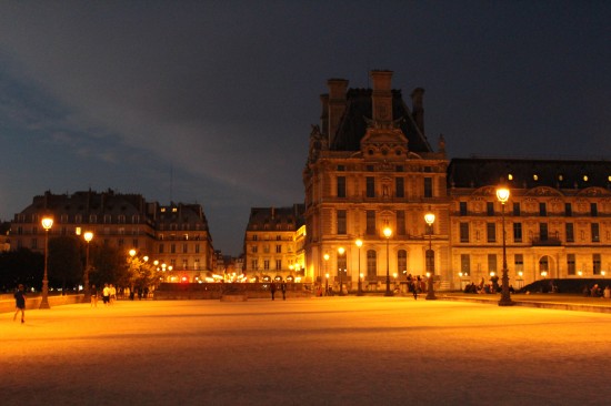 Place du Carrousel in golden light