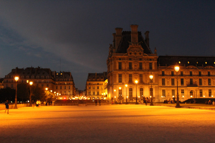 Place du Carrousel in golden light
