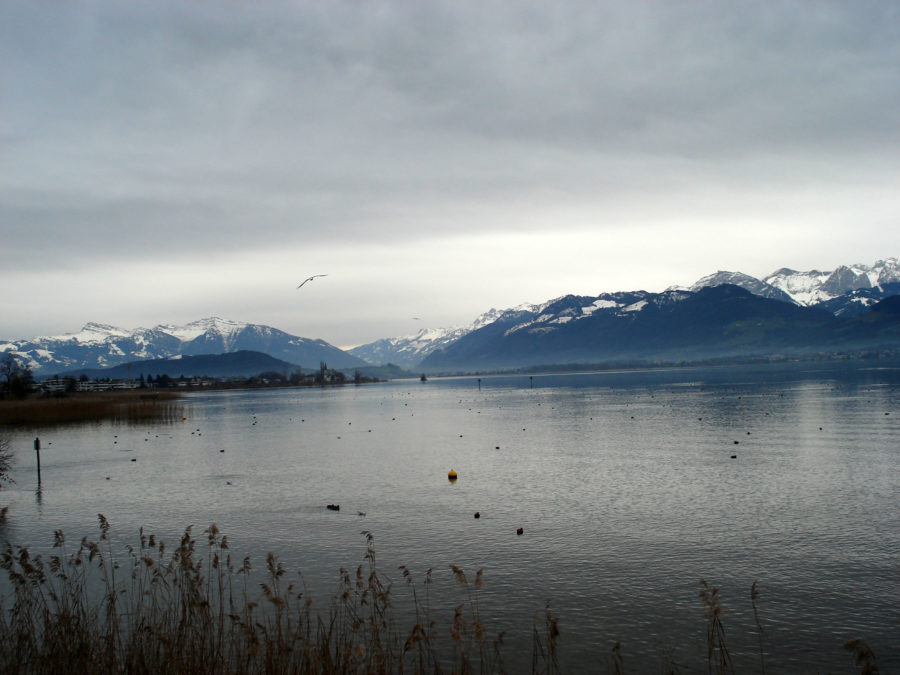 Walk across the lake – wooden bridge Rapperswil-Hurden