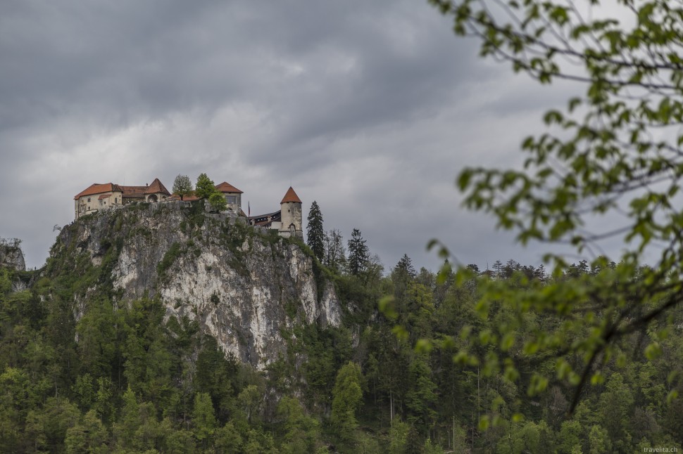 Blick auf das Schloss Bled