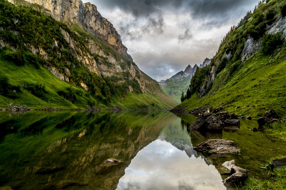 Aussicht vom Berggasthaus Bollenwees auf den Fählensee