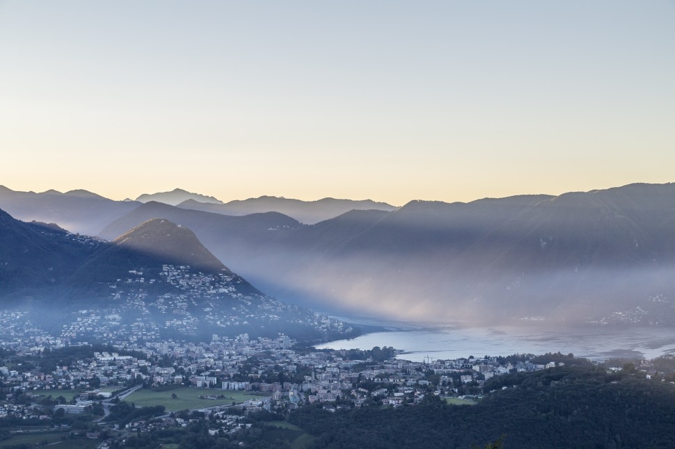 Lugano-Sonnenaufgang