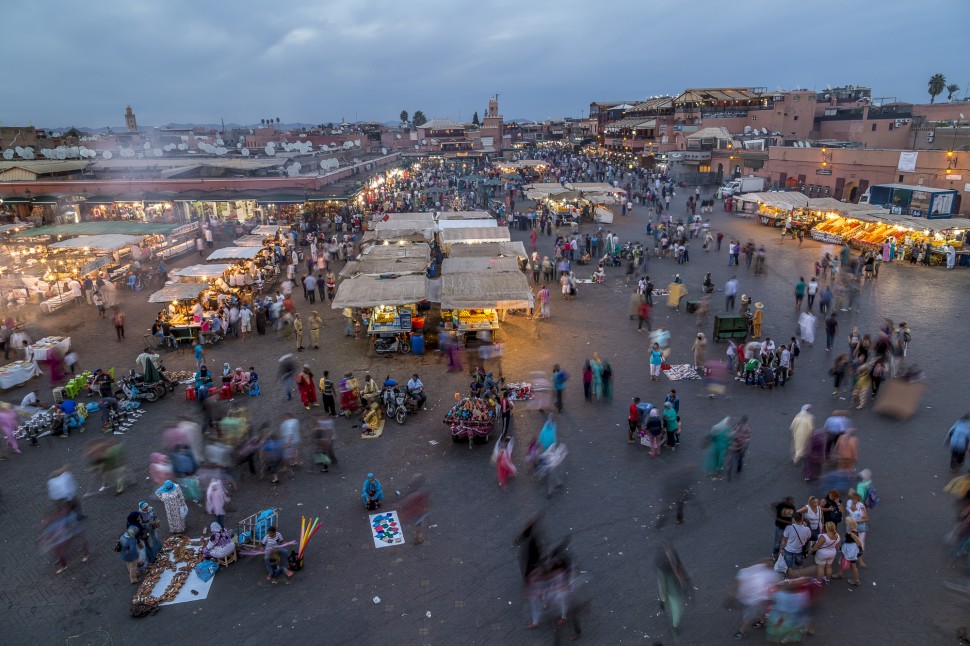 View from Le Grand-Balcon Cafe Glacier in Marrakech