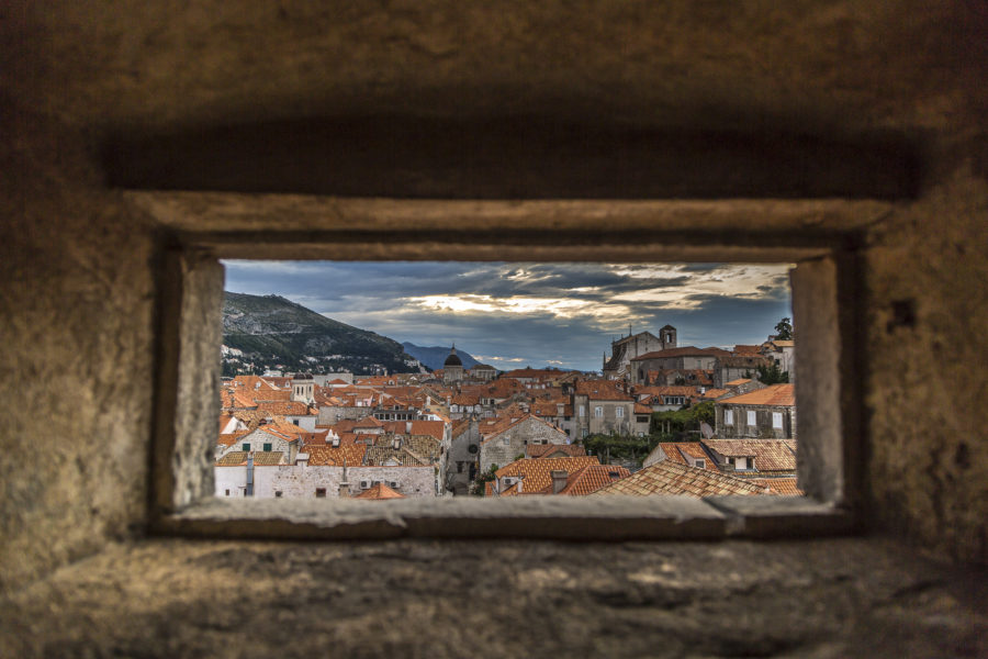 Dubrovnik -Sunrise in the old town and outside the city walls