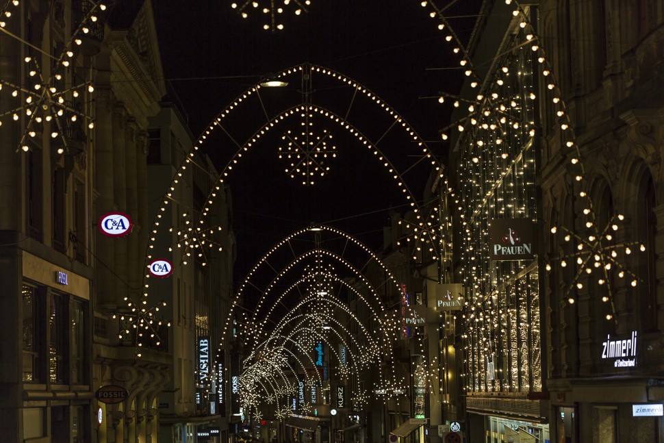 Shopping Alley Basel Lighting