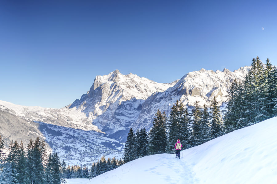 Eiger Trail – snowshoe hiking in Grindelwald
