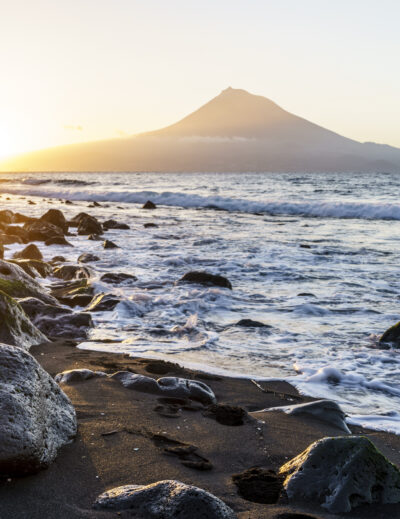 Sonnenaufgang Pico Faial Strand