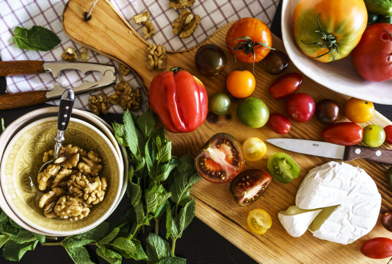 Tomaten-Kaesesalat