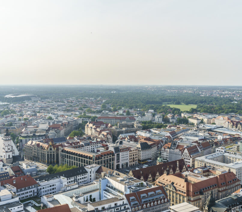 Blick über Leipzig
