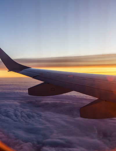 Blick aus dem Flugzeug