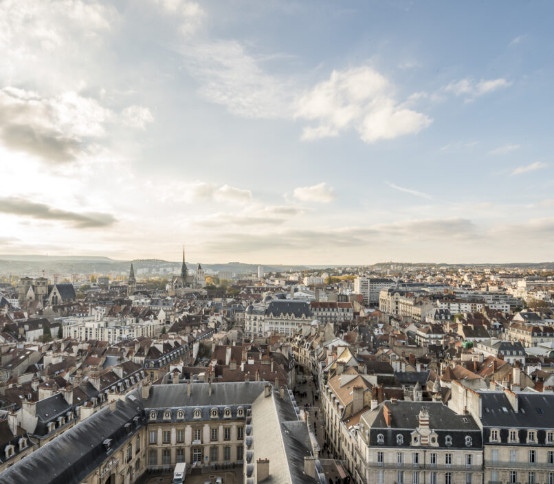 Panoramablick über Dijon