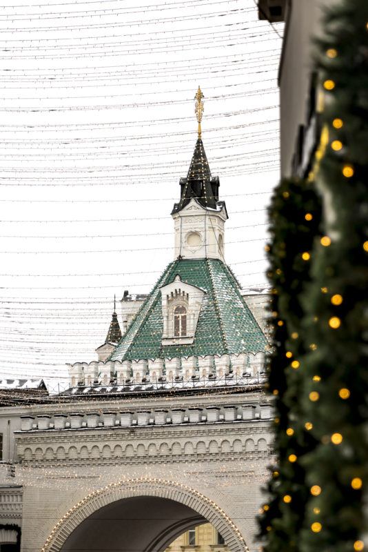 Moskau Weihnachtsdeko