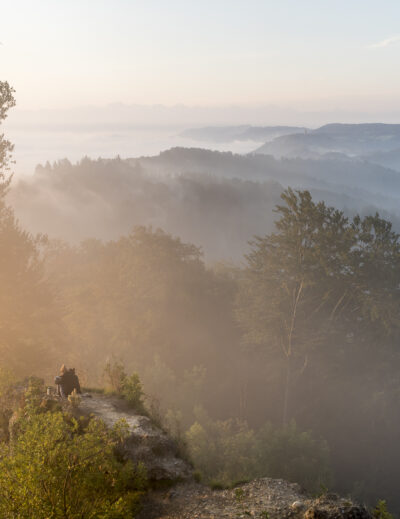 Felsen Sonnenaufgang Uetliberg