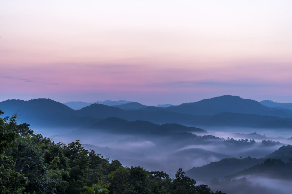 Nordthailand Sonnenaufgang