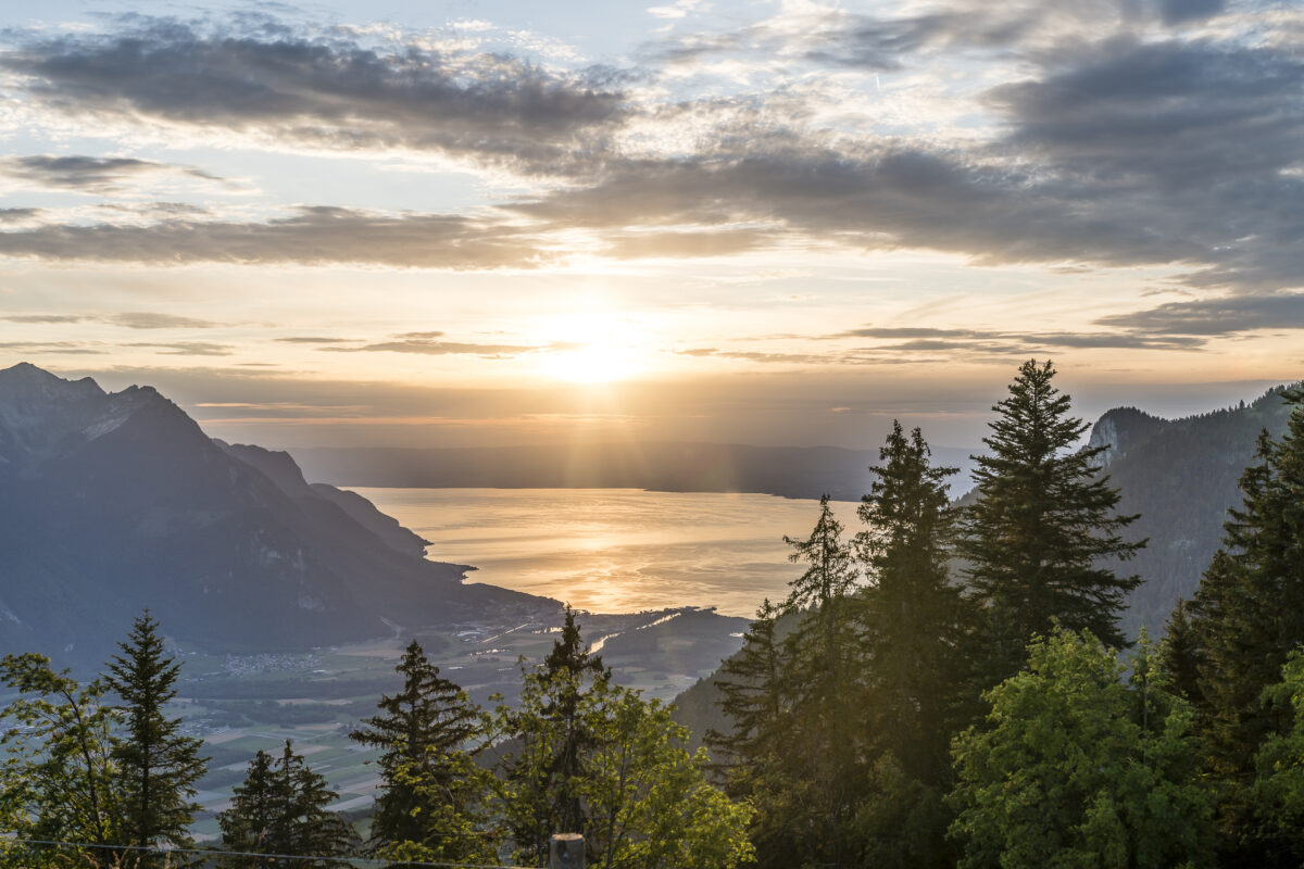 Prafandaz Leysin Sonnenuntergang