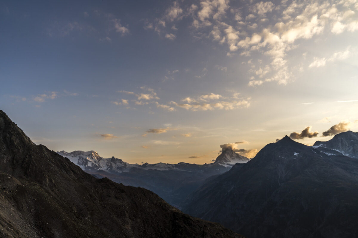 Abendstimmung Zermatt Matterhorn
