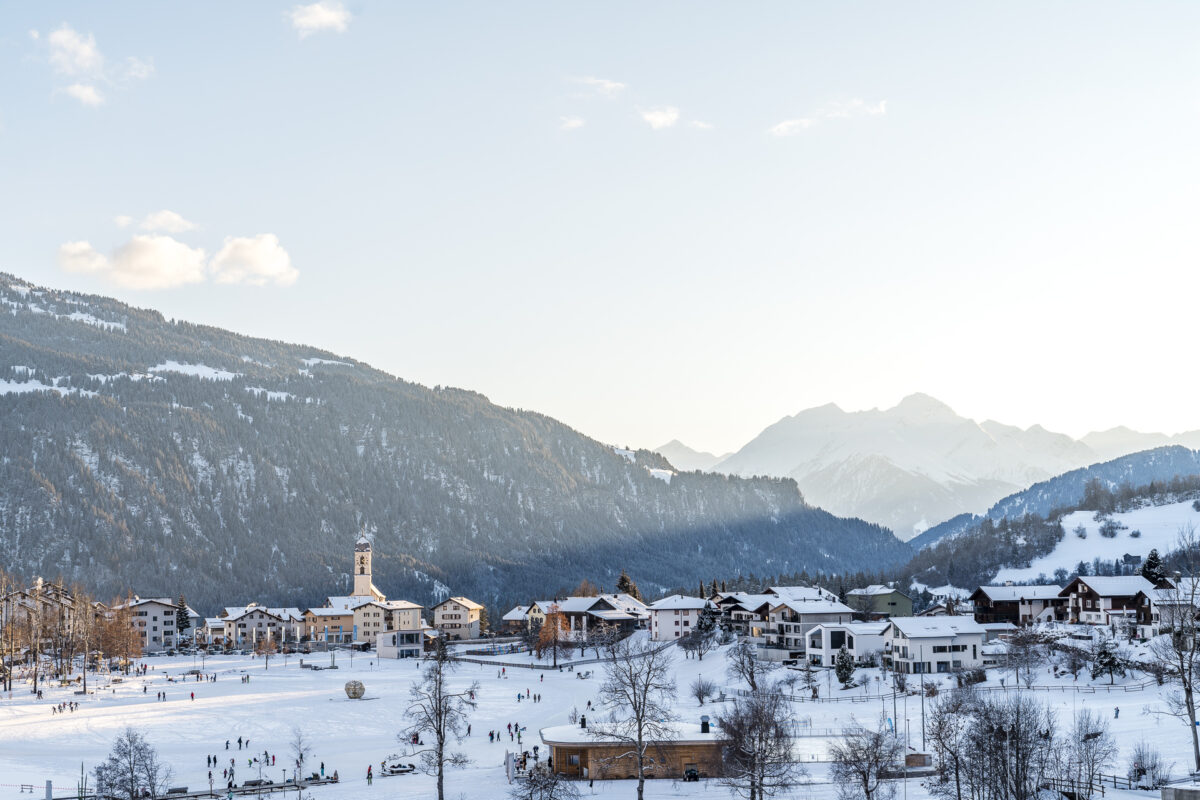 Aussicht Wellnesshostel3000 Laax