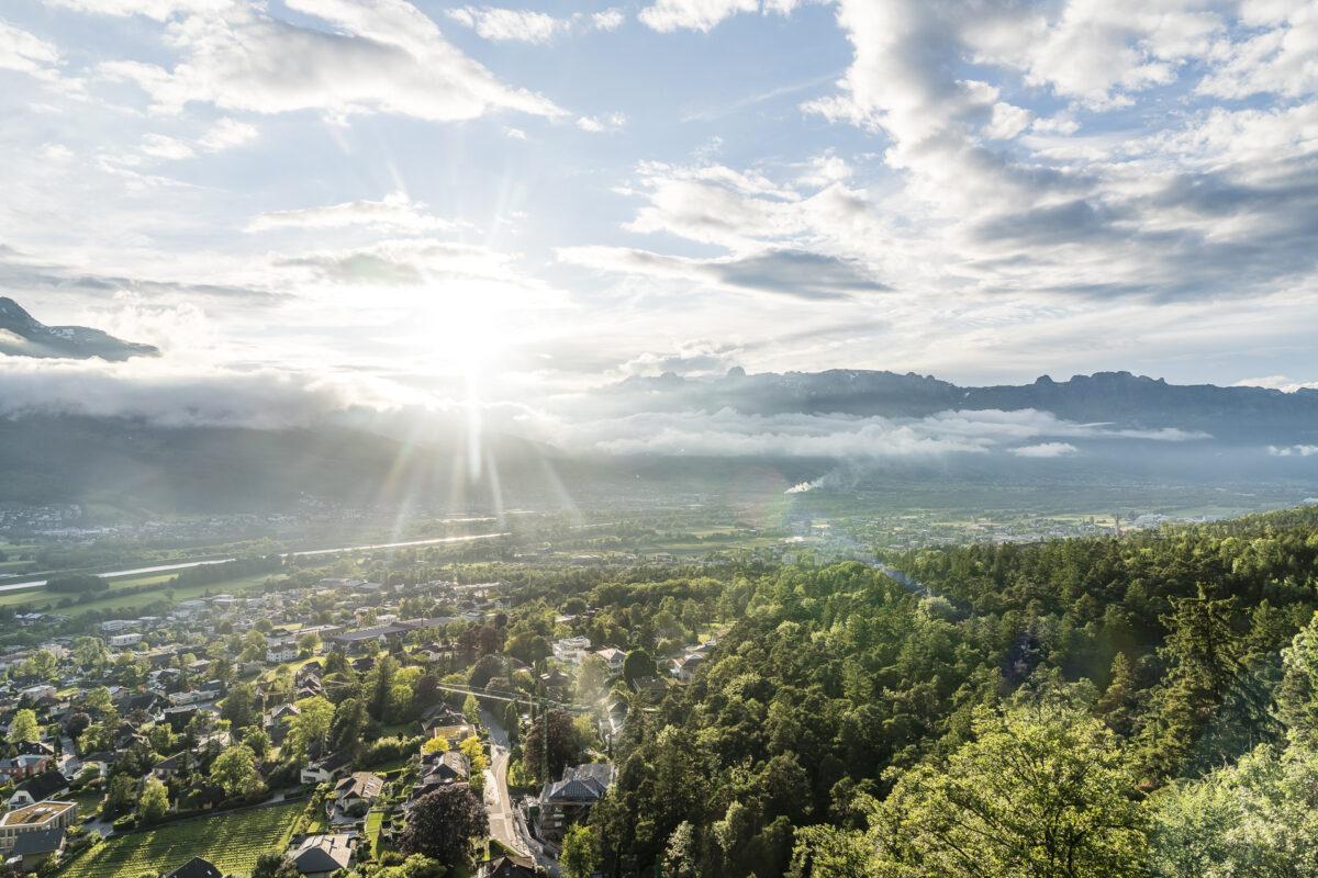 Aussicht Walderlebnispfad Vaduz