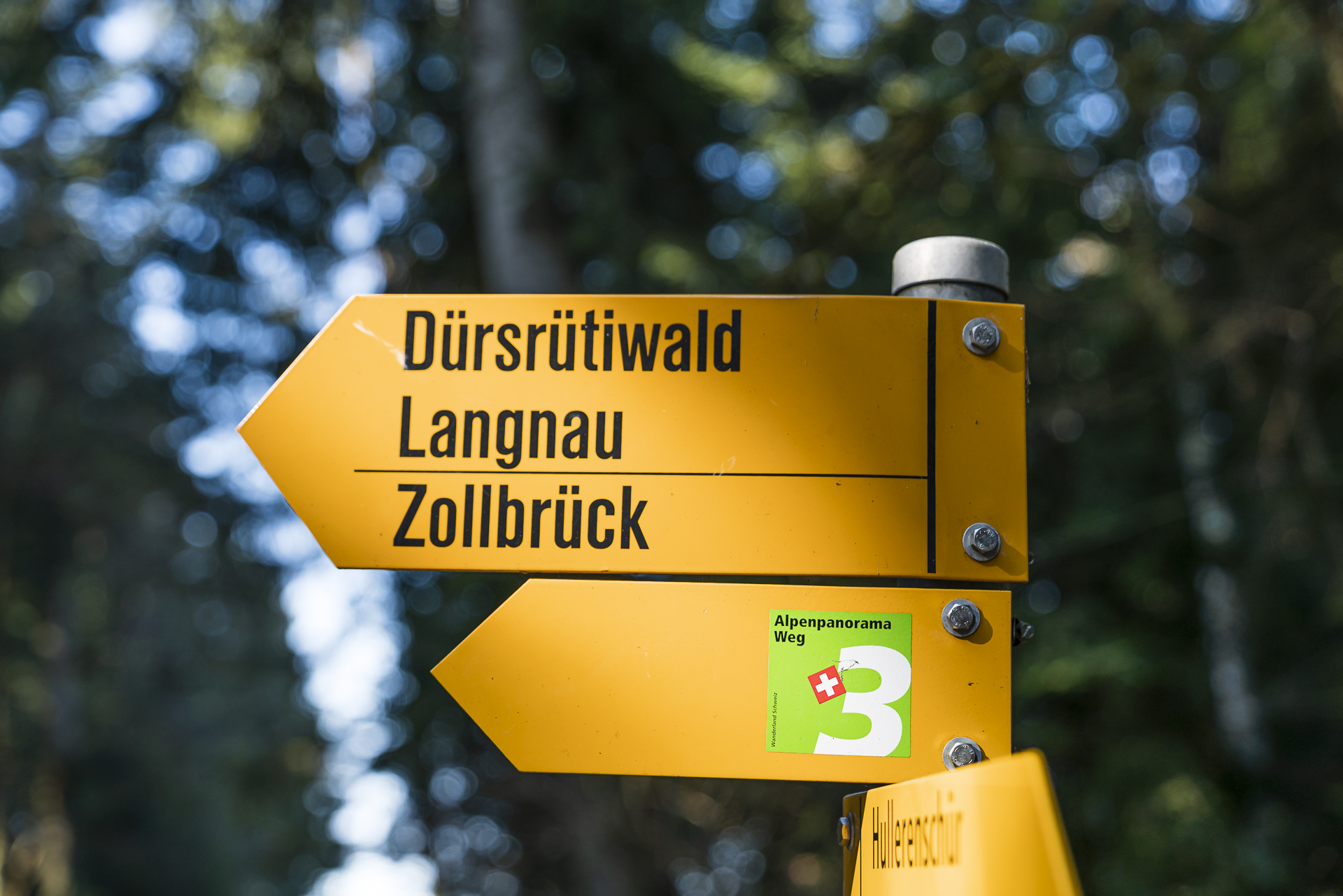 Alpine Panorama Trail Signpost