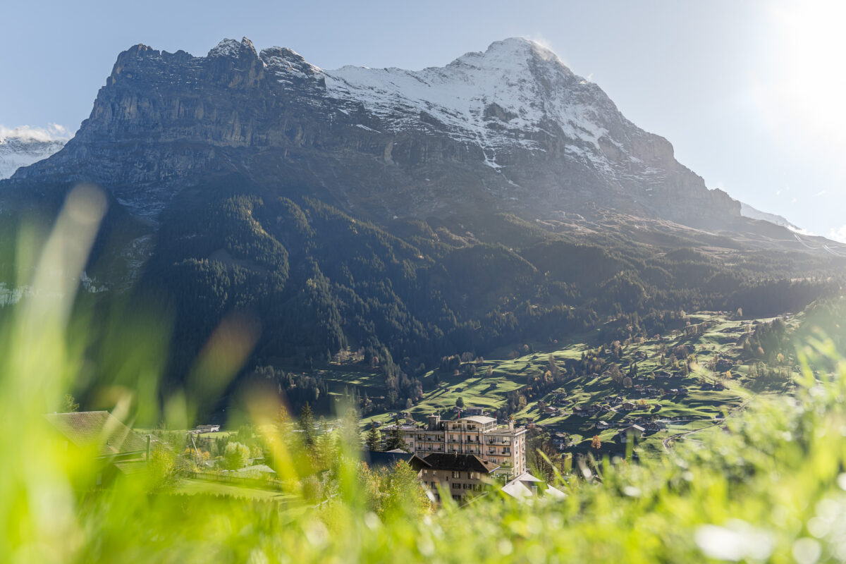 View Hotel Belvedere Grindelwald vor Eiger
