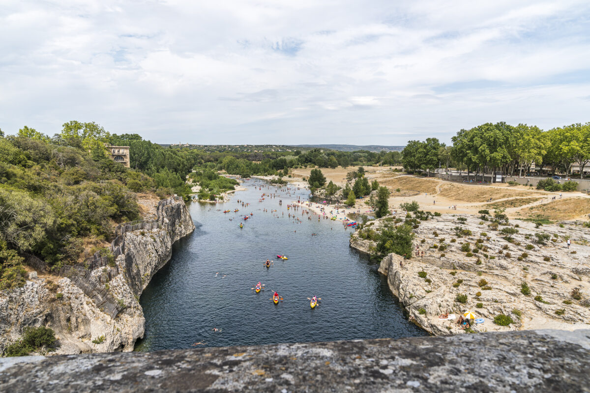 Fluss Gardon bei der Pont du Gard