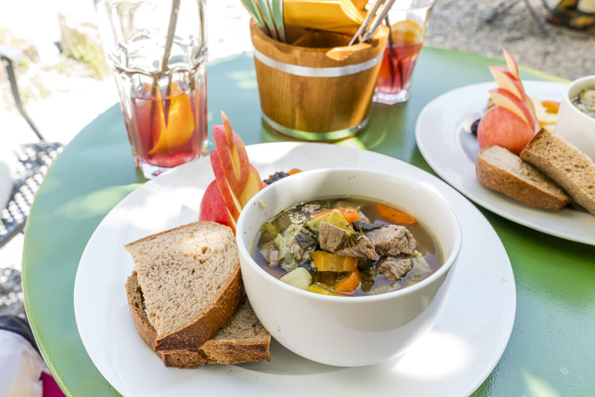 Mittagessen im Hotel Rosenlaui