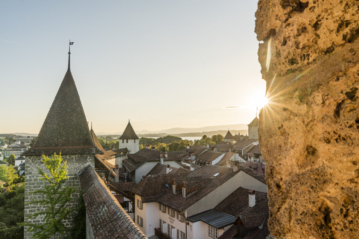 Sonnenuntergang Murten