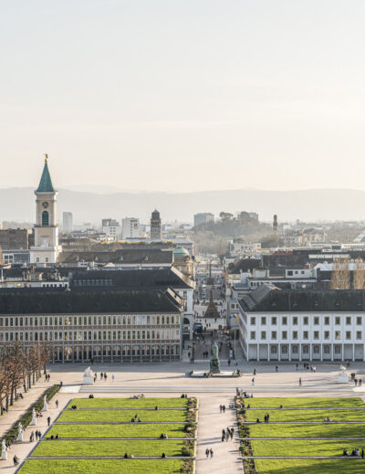 Blick über Karlsruhe