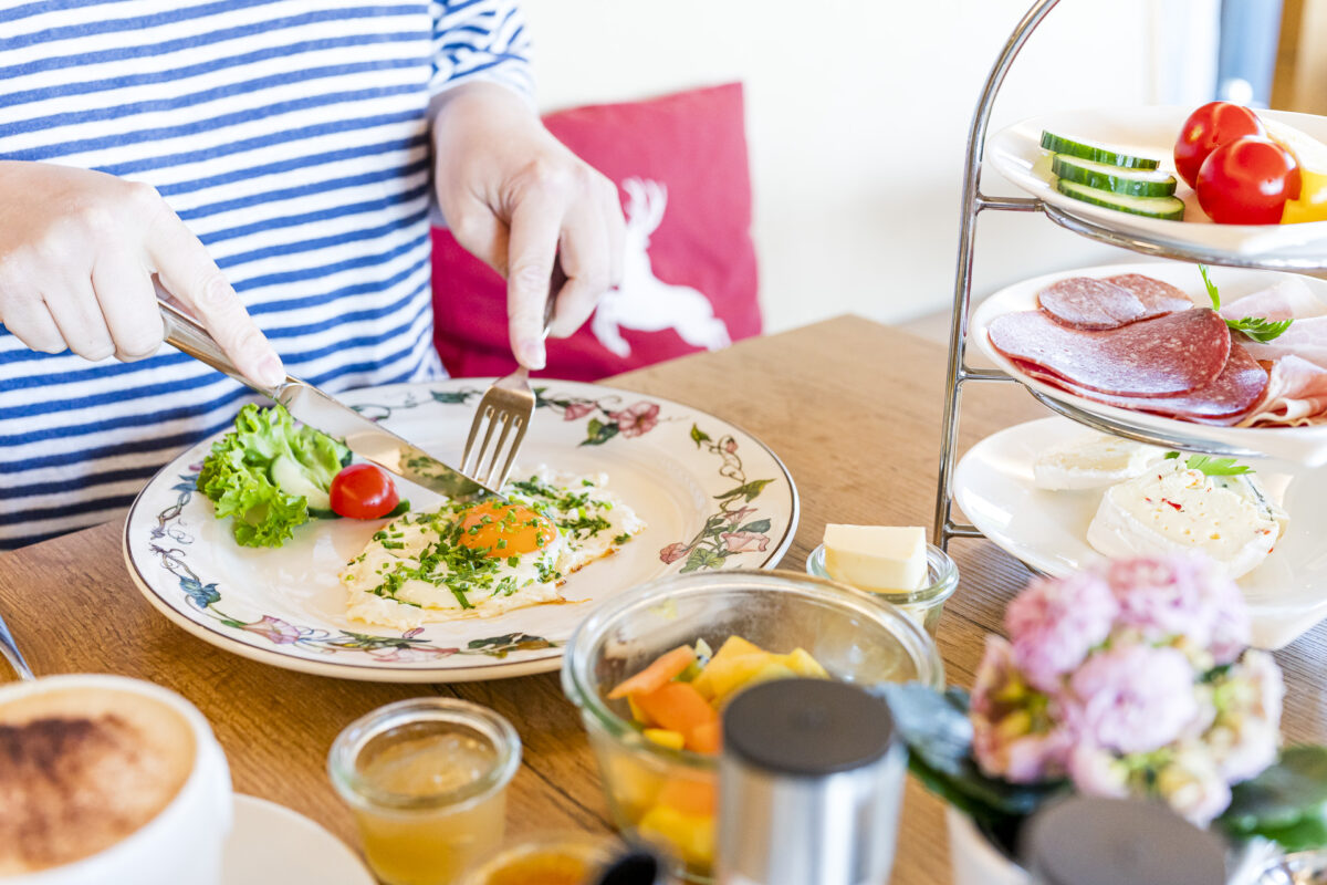 Hotel Konradshof Etagere for Breakfast