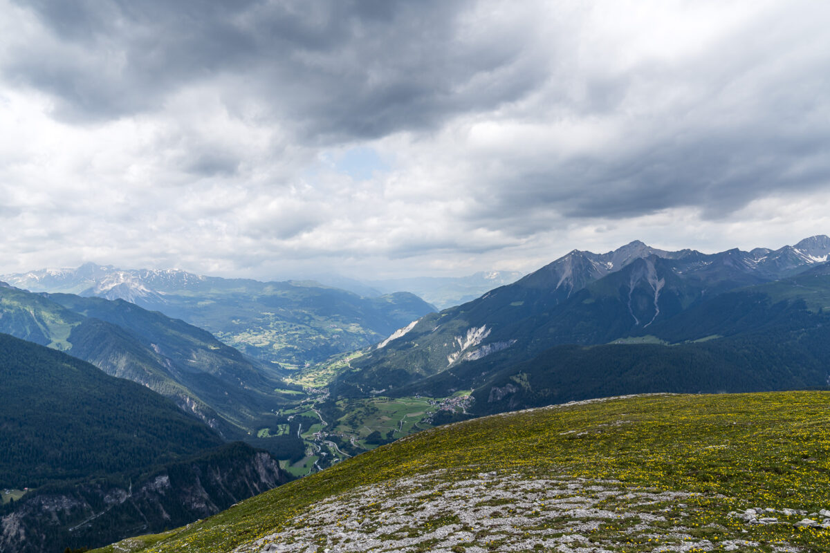 View on the Parc Ela Trek