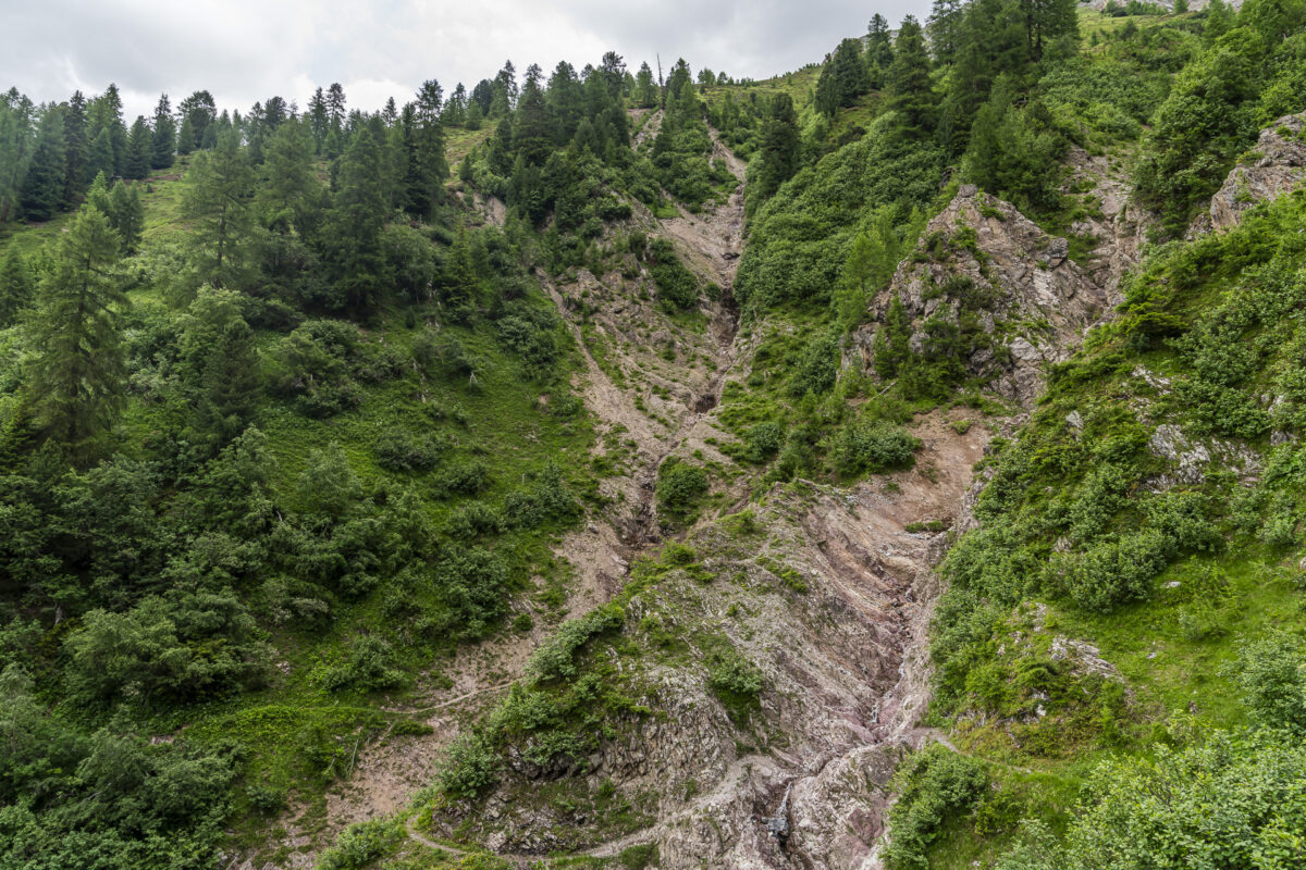 Ravine Jenisberger Alp