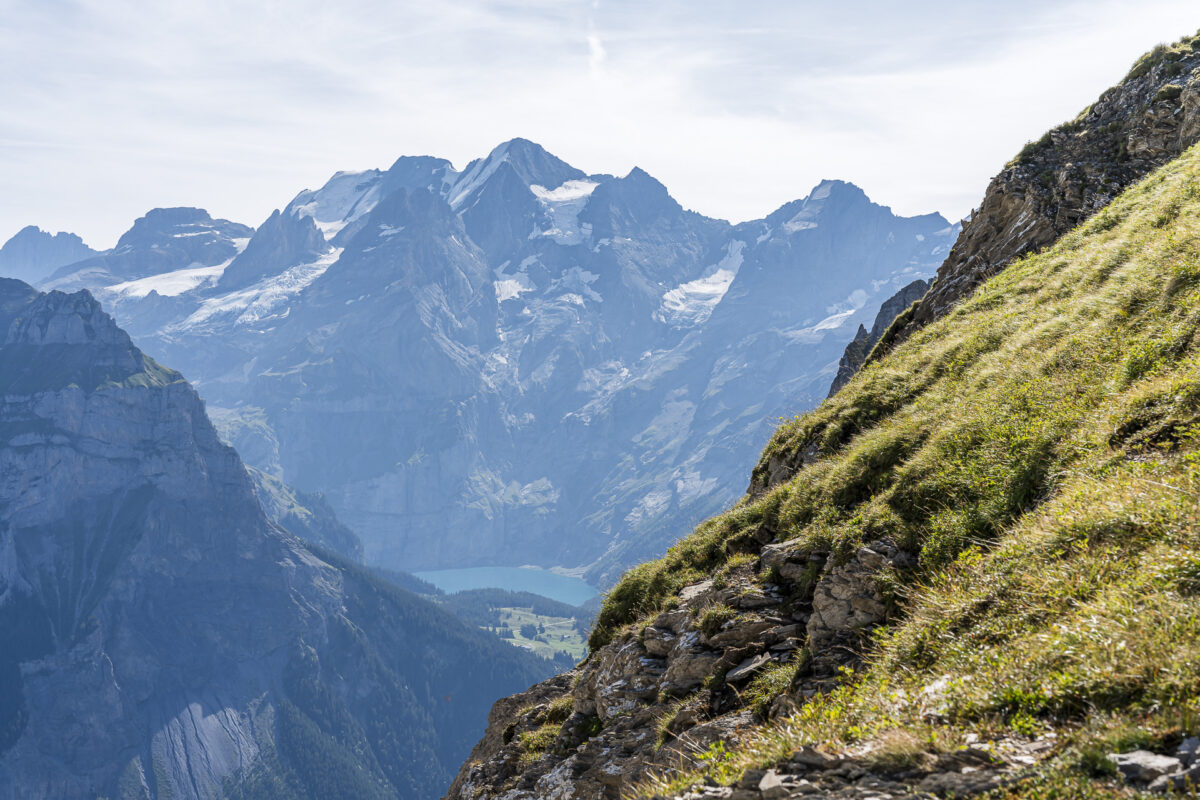 Sicht von Stand auf den Oeschinensee