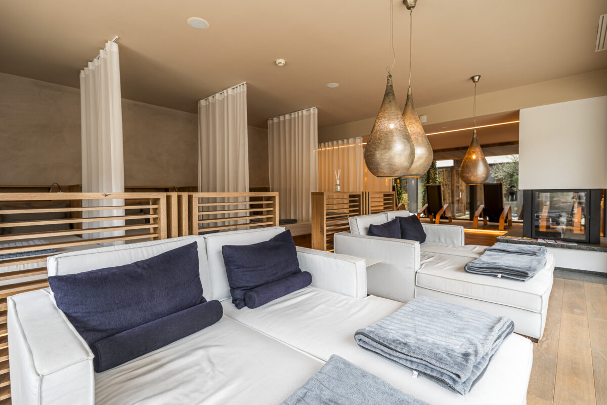 Relaxation room in the Spa at Hotel Das Paradies