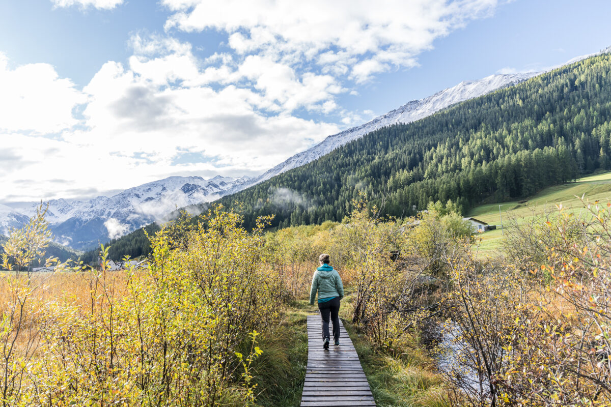 Trail along Riva dal Rom