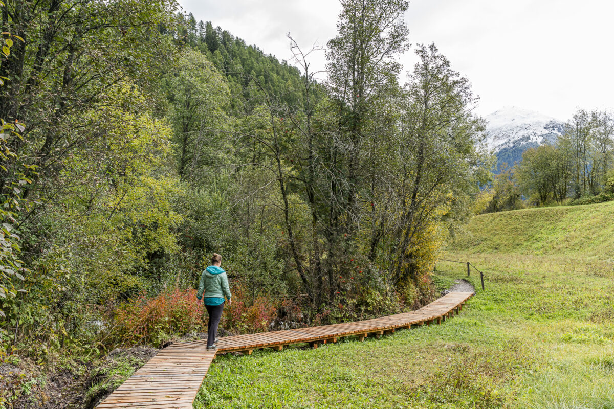 Valley hiking trail in Münstertal