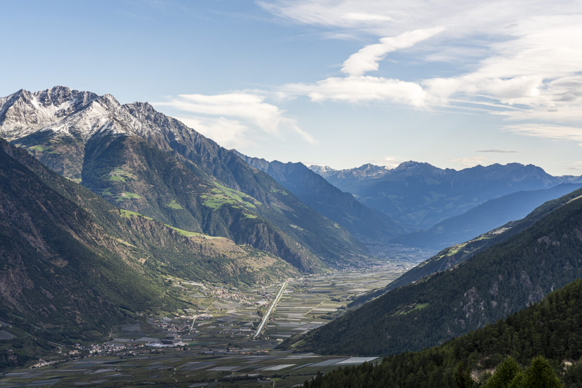 Panoramic view in Vinschgau