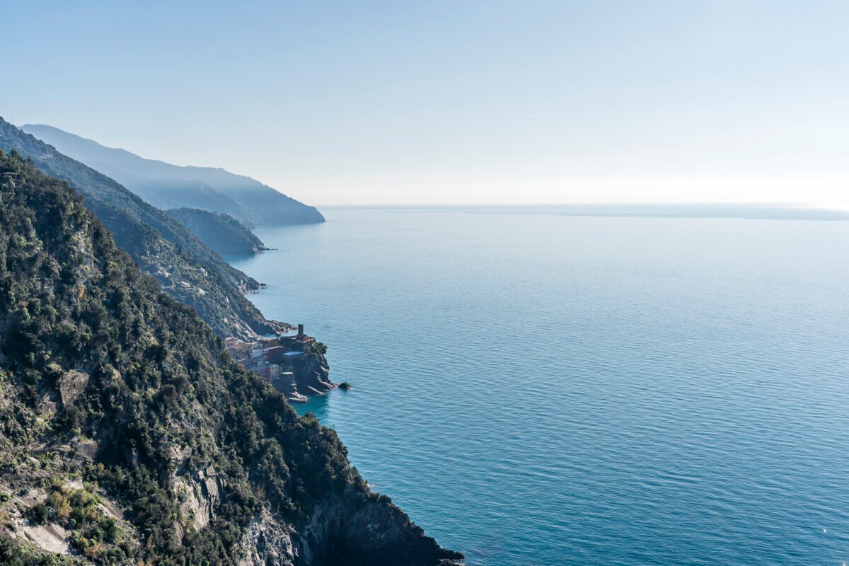 View from the hiking trail to Monterosso