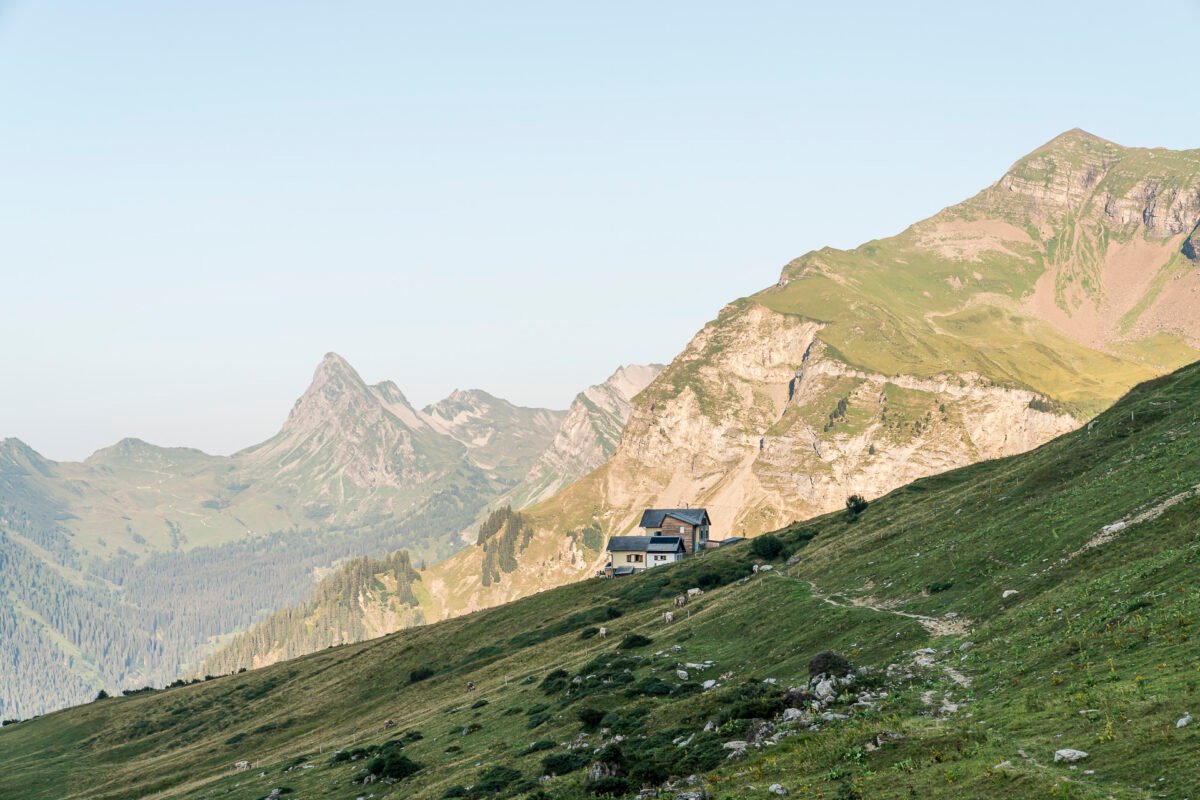 Schesaplana Hut in summer