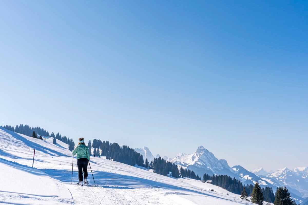 Snowshoe trail Saanenmöser