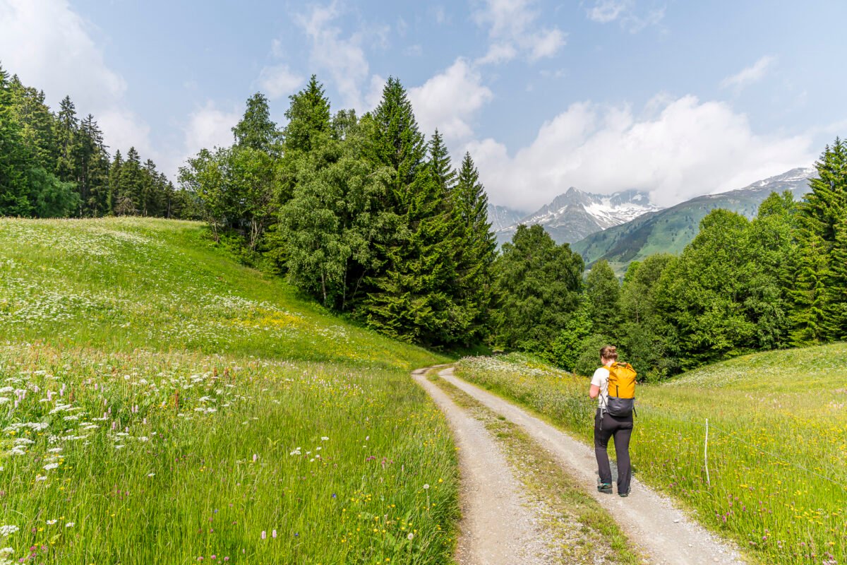 Hiking trail to Sedrun