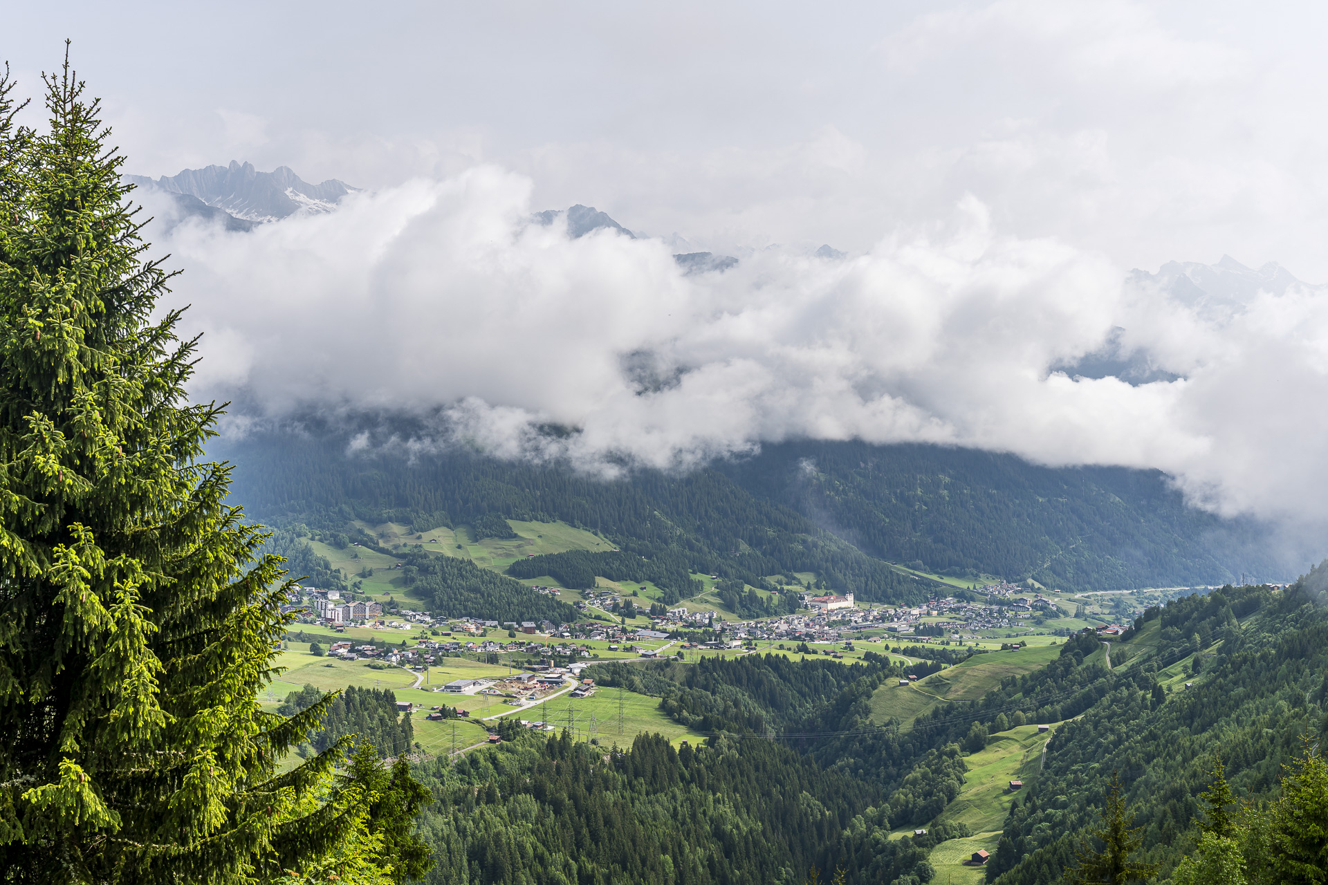 Vue de Disentis