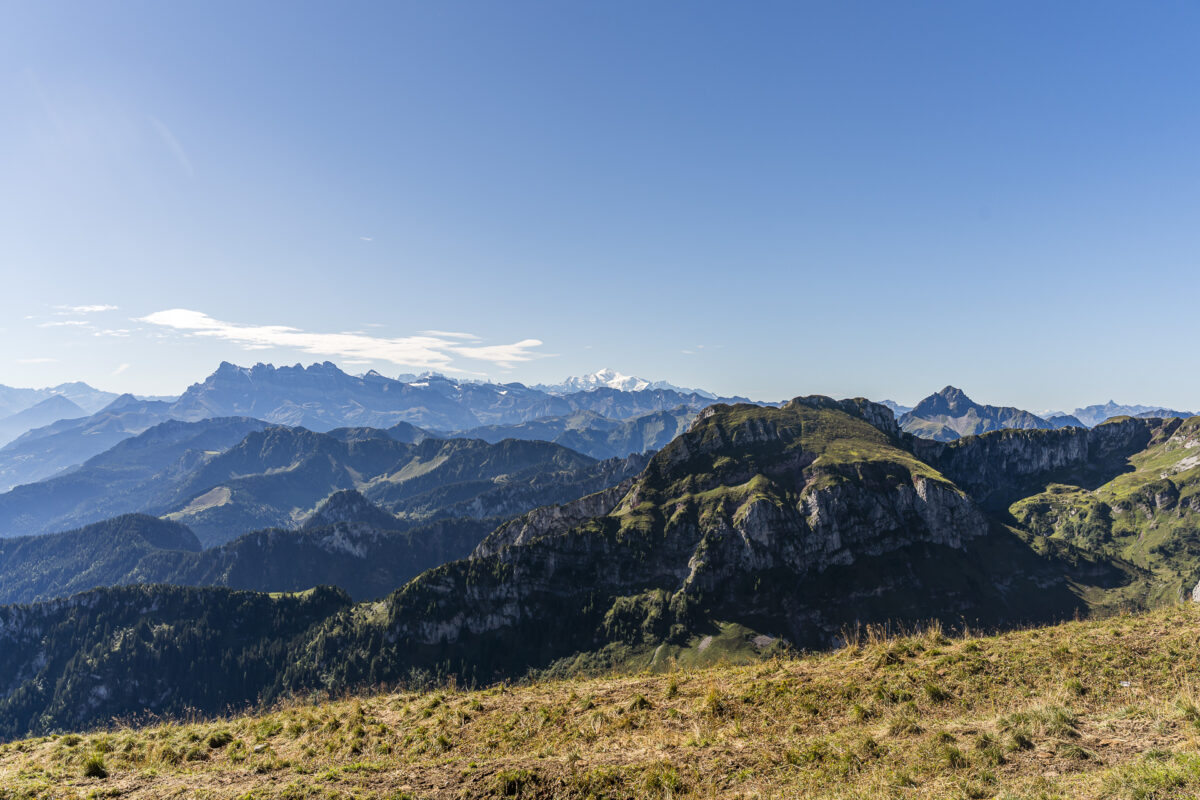 View of Mont Blanc from Grammont