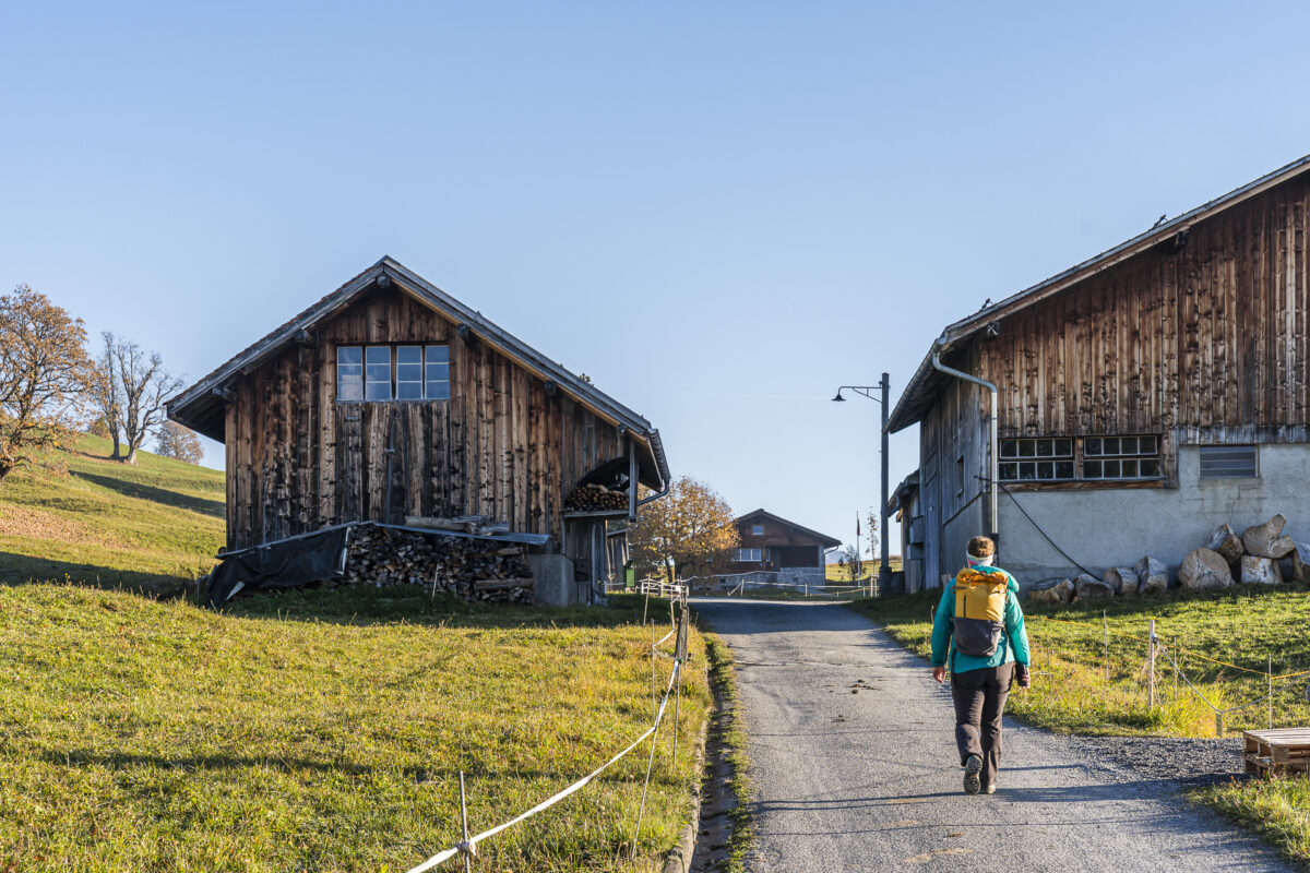 Hiking trail through Braunwald
