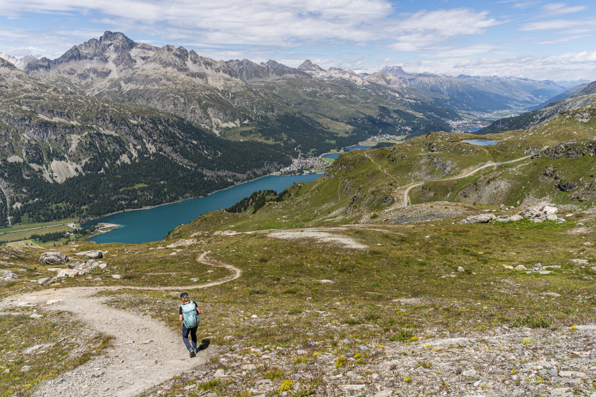 Trail to Furtschellas middle station