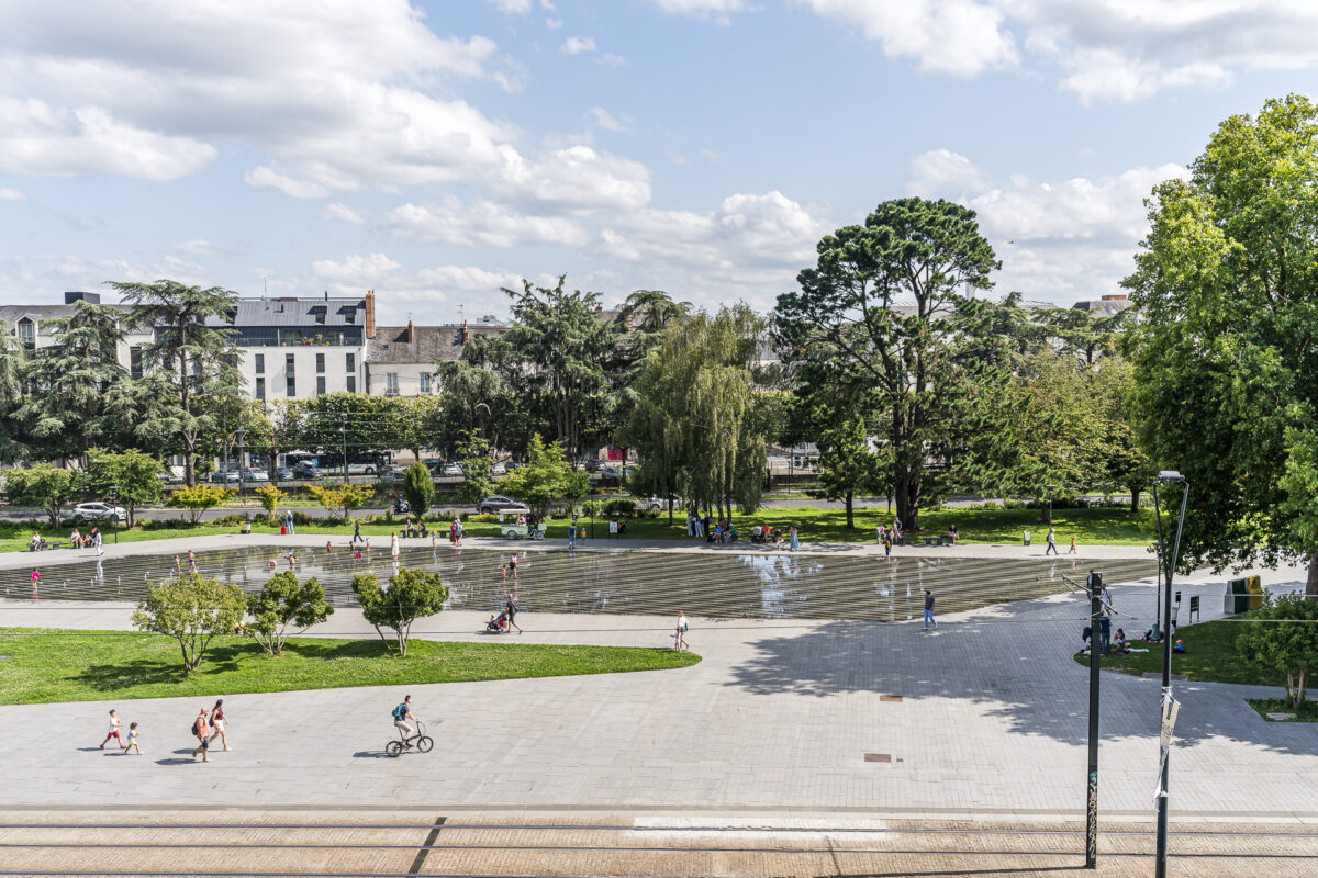 View of the Main Street in Nantes