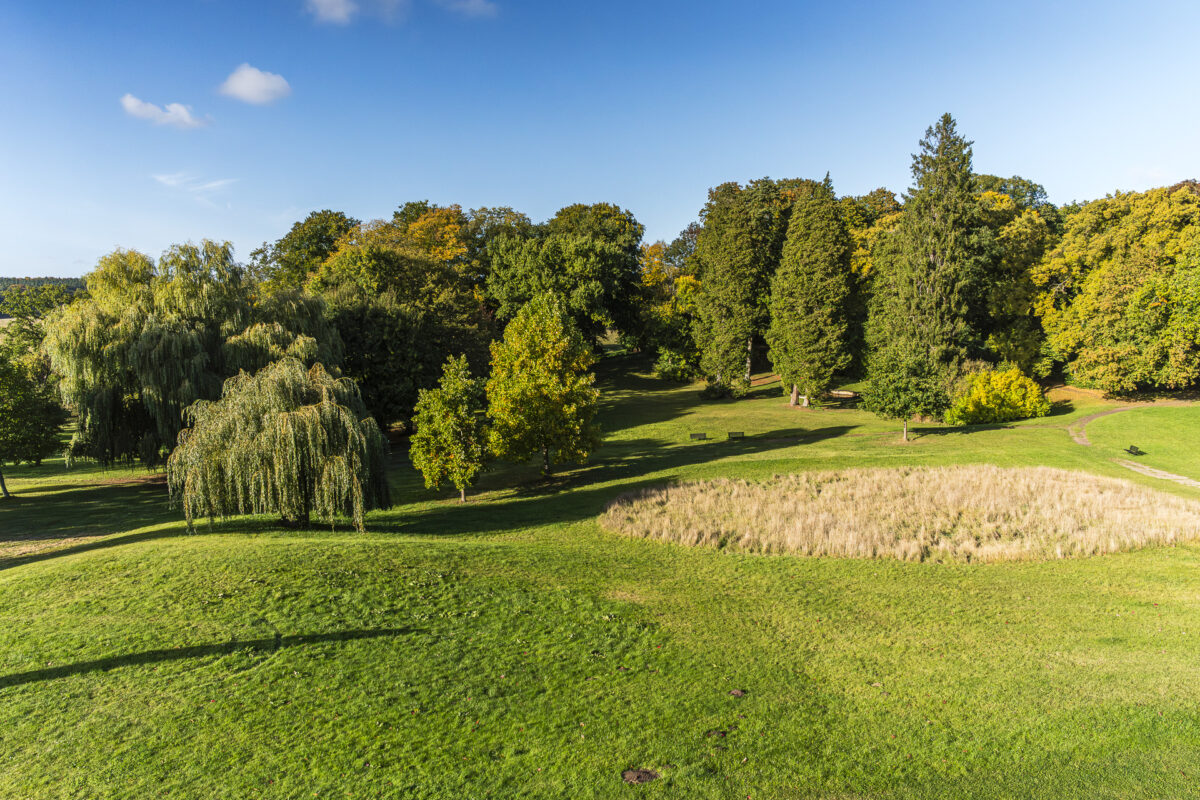 Zimmerausblick Schloss Kaarz