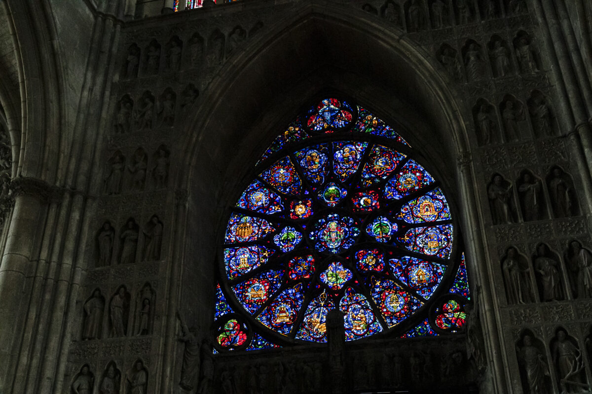 Reims church windows