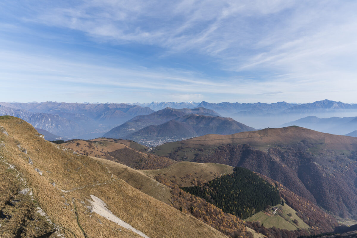 Ridge trail on Monte Generoso
